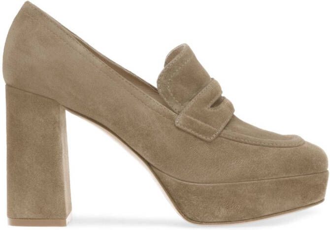 Gianvito Rossi Rouen suède pumps Beige