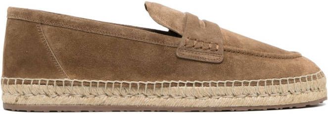 Gianvito Rossi Espadrilles met ronde neus Bruin