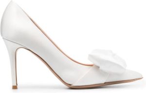 Gianvito Rossi Safira leren pumps Wit