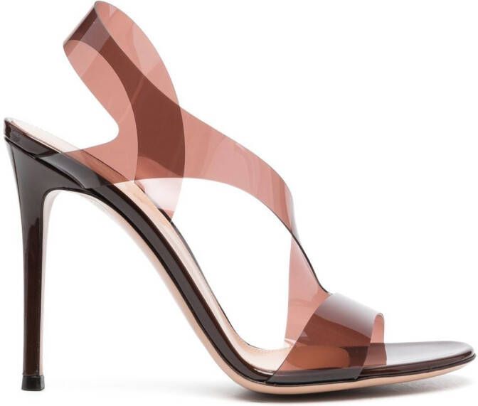 Gianvito Rossi Sandalen met hak Bruin
