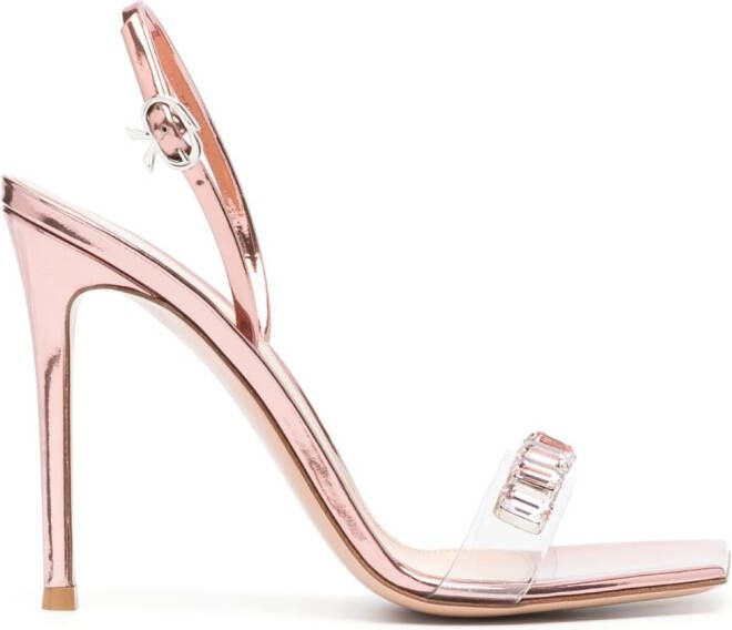 Gianvito Rossi Sandalen met lint Roze