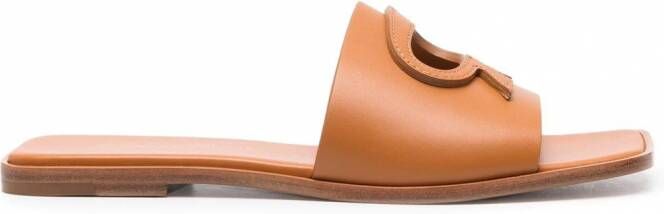 Gianvito Rossi Sandalen met open neus Bruin