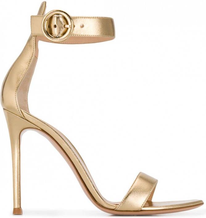 Gianvito Rossi Sandalen met open neus Goud