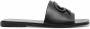 Gianvito Rossi Sandalen met reliëf logo Zwart - Thumbnail 1