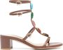 Gianvito Rossi Shamali 55mm leren sandalen Bruin - Thumbnail 1