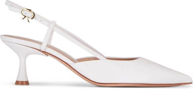 Gianvito Rossi Slingback pumps met kittenhak Wit