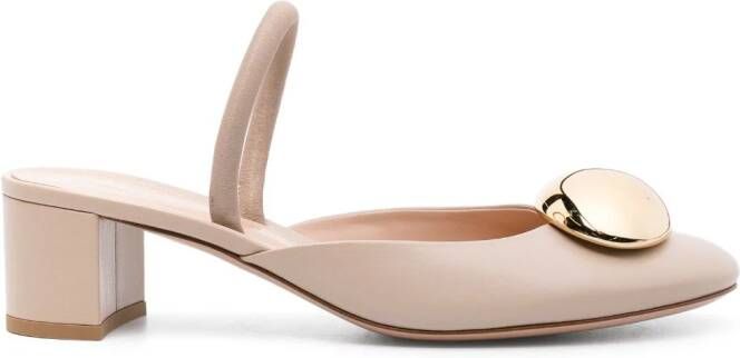 Gianvito Rossi Sphera slingback pumps Beige