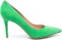 Gianvito Rossi Stiletto suède pumps Groen - Thumbnail 1