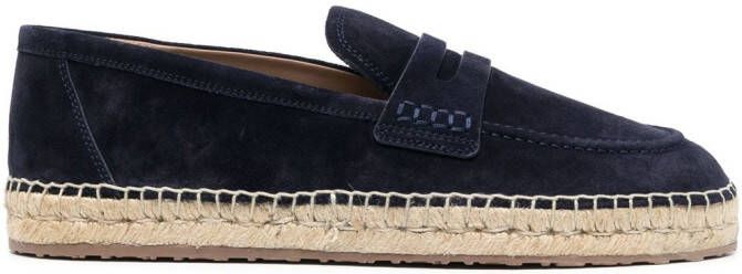 Gianvito Rossi Suède espadrilles Blauw