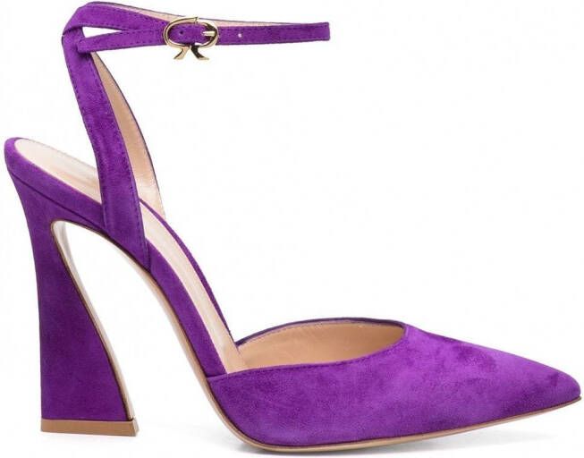 Gianvito Rossi Suède pumps Paars