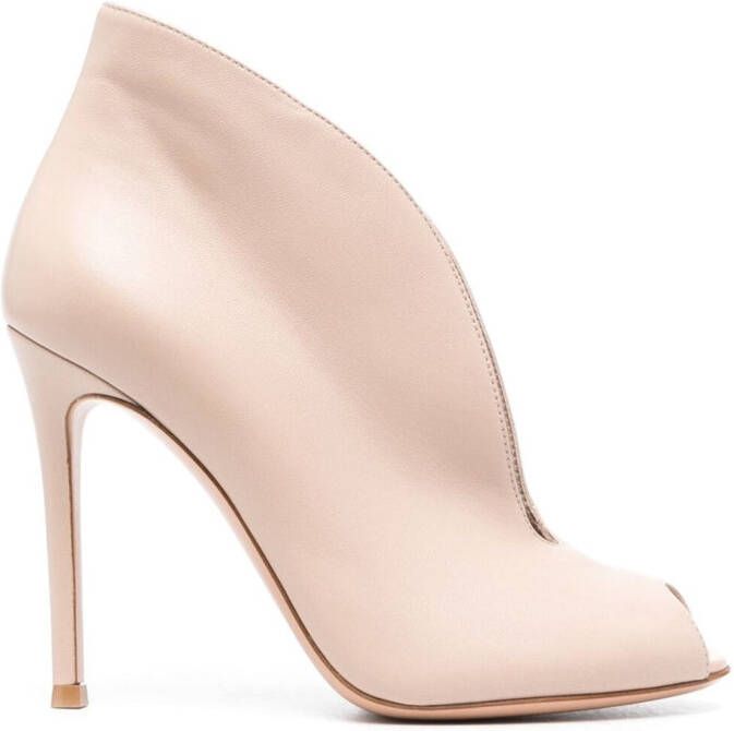 Gianvito Rossi Vara leren pumps Beige