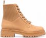 Gianvito Rossi Veterlaarzen met geribbeld vlak Beige - Thumbnail 1