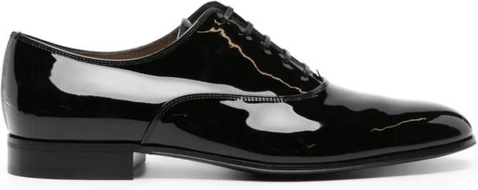 Gianvito Rossi Vittorio lakleren Oxford schoenen Zwart