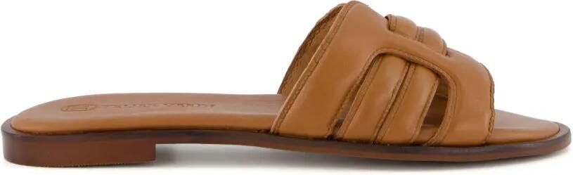 Gibaldi City Chic leren sandalen met uitgesneden details Bruin