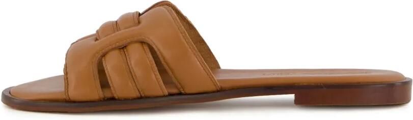 Gibaldi City Chic leren sandalen met uitgesneden details Bruin - Foto 4