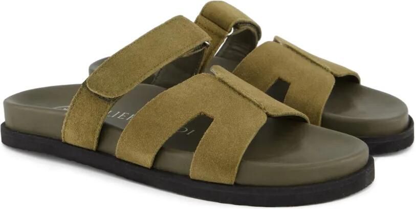 Gibaldi Ibiza suède sandalen met klittenband Groen - Foto 3