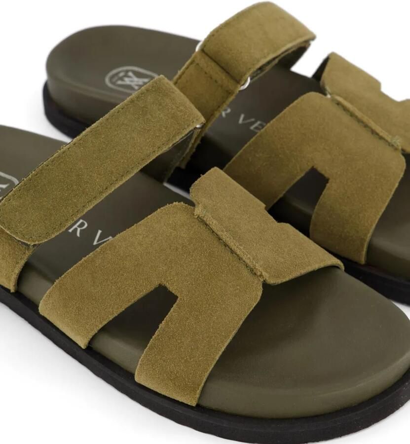 Gibaldi Ibiza suède sandalen met klittenband Groen - Foto 2