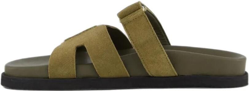 Gibaldi Ibiza suède sandalen met klittenband Groen - Foto 5