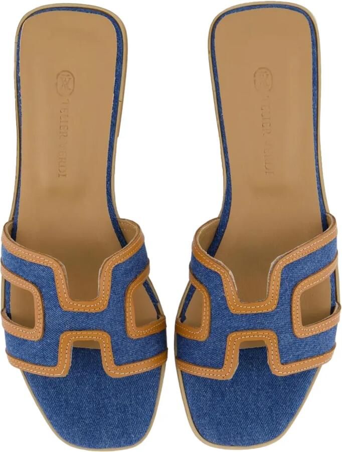 Gibaldi Joy denim sandalen met uitgesneden details Blauw - Foto 2