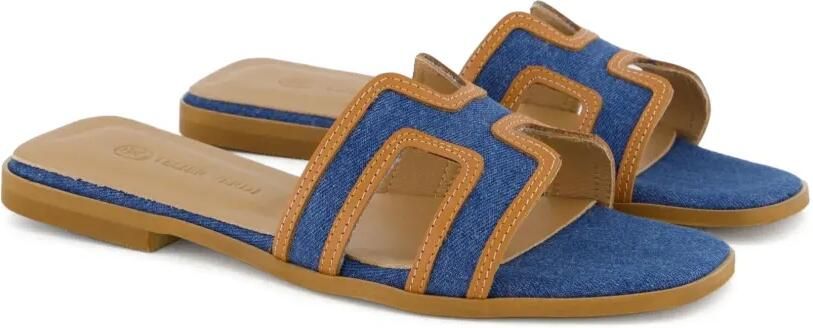 Gibaldi Joy denim sandalen met uitgesneden details Blauw - Foto 3