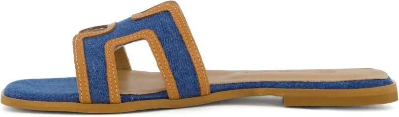 Gibaldi Joy denim sandalen met uitgesneden details Blauw - Foto 4