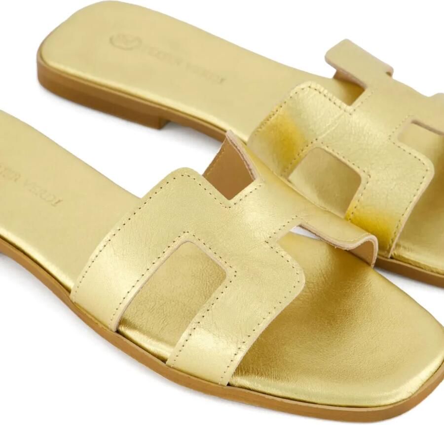 Gibaldi Joy platte metallic sandalen Goud - Foto 2