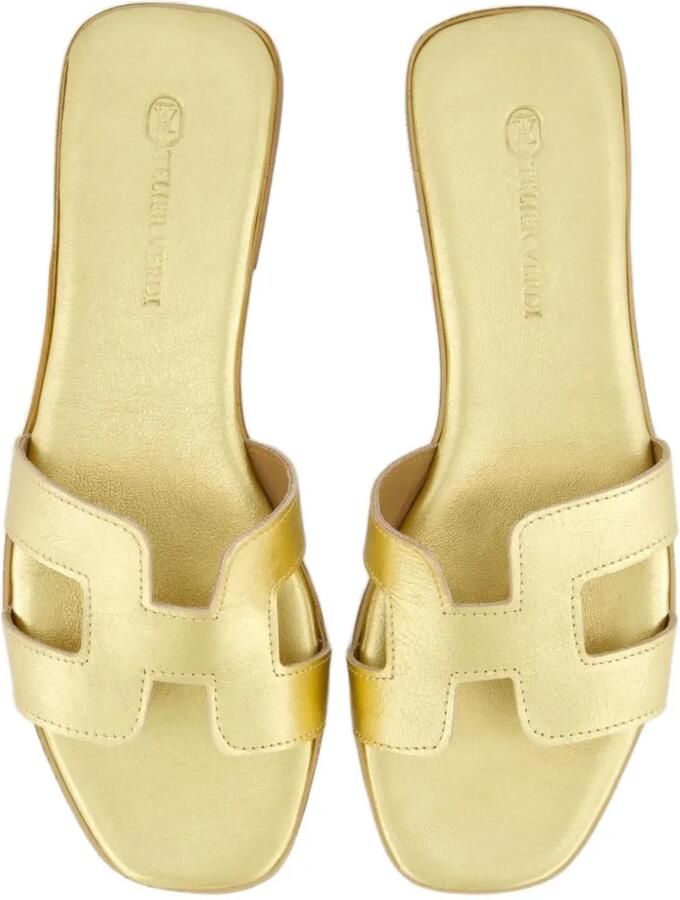 Gibaldi Joy platte metallic sandalen Goud - Foto 3