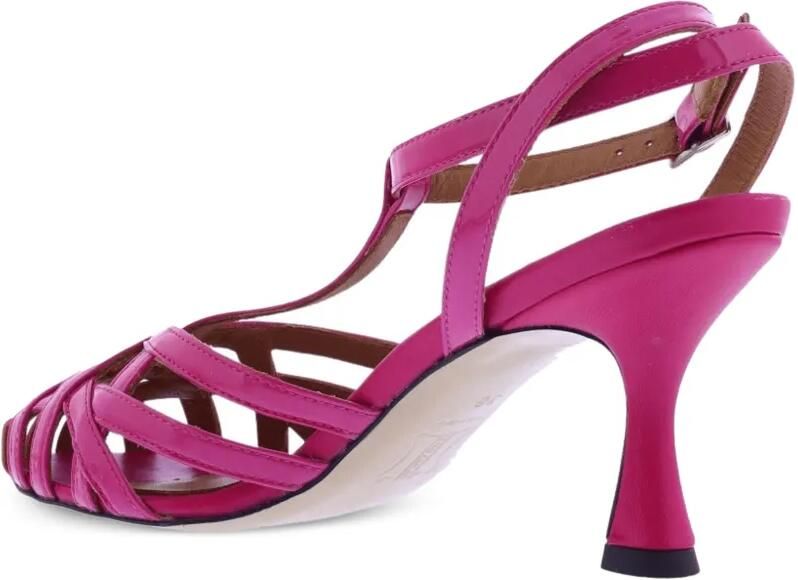 Gibaldi Gekooide sandalen met gelakte afwerking Roze - Foto 3