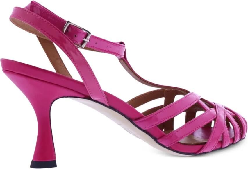 Gibaldi Gekooide sandalen met gelakte afwerking Roze - Foto 2
