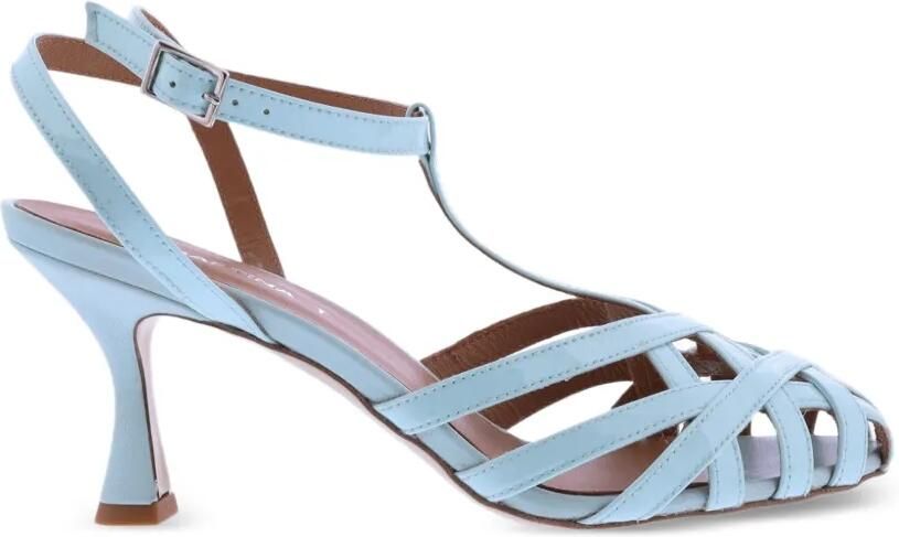 Gibaldi Gekooide lakleren sandalen Blauw