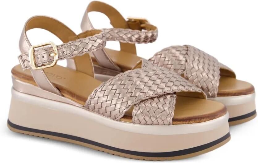 Gibaldi Sandalen met plateauzool Goud - Foto 2