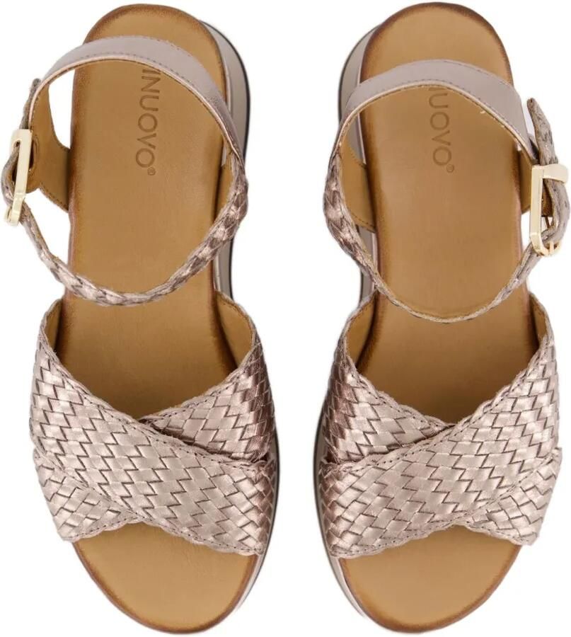 Gibaldi Sandalen met plateauzool Goud - Foto 3