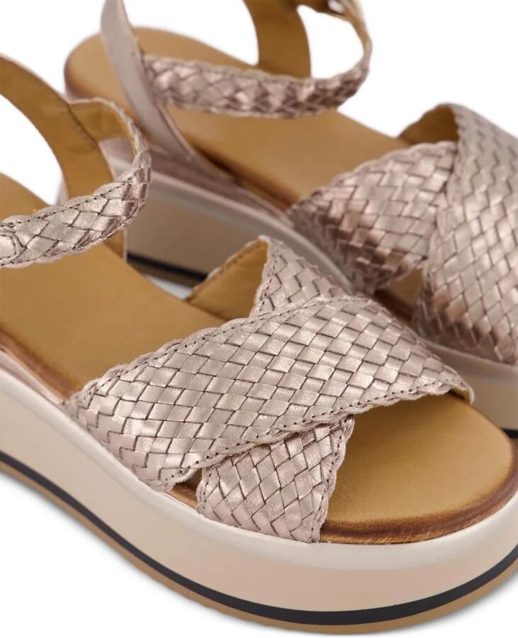 Gibaldi Sandalen met plateauzool Goud - Foto 5