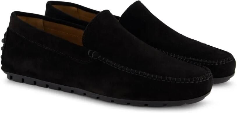 Gibaldi Suède loafers met kiezelvormige hak Zwart - Foto 4