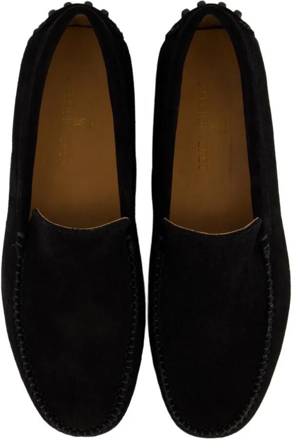 Gibaldi Suède loafers met kiezelvormige hak Zwart - Foto 3