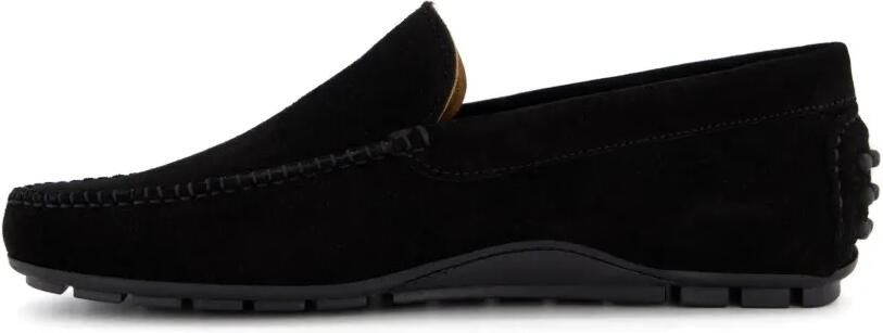 Gibaldi Suède loafers met kiezelvormige hak Zwart - Foto 5