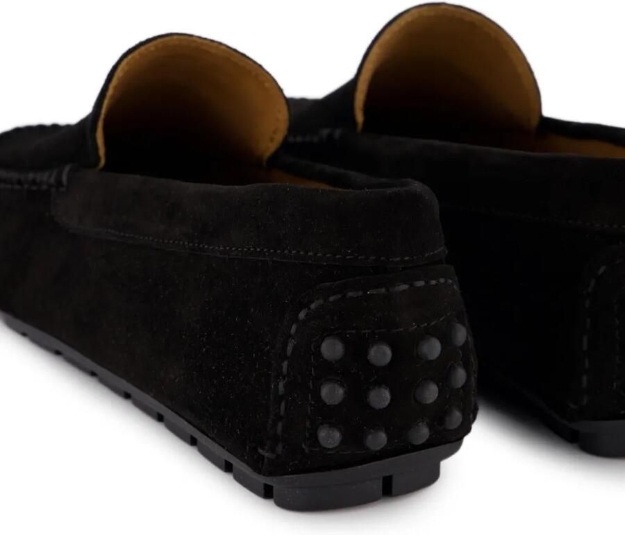 Gibaldi Suède loafers met kiezelvormige hak Zwart - Foto 2