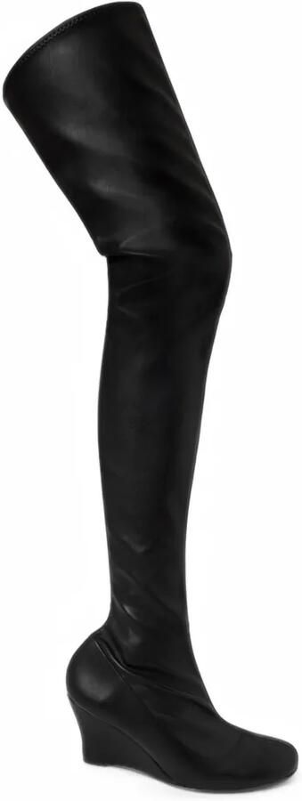 Gimaguas over-the-knee wedge boots Zwart