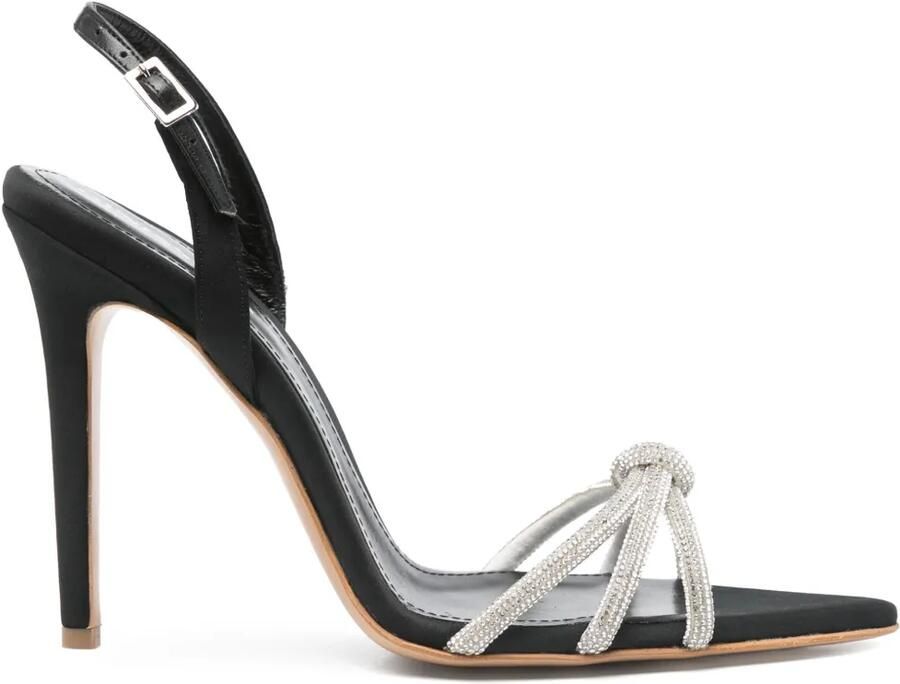 GINISSIMA 110 mm Daisy sandalen Zwart