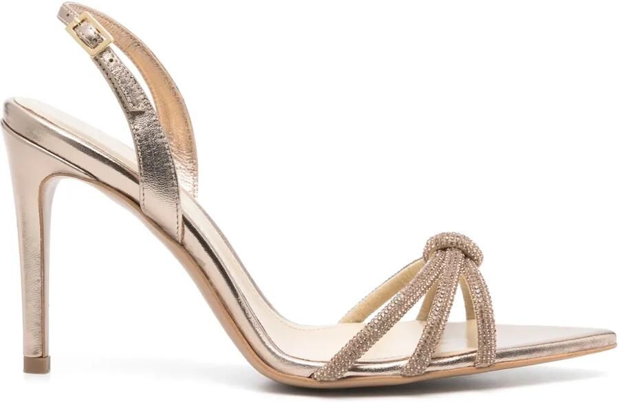 GINISSIMA 95 mm Daisy sandalen Goud