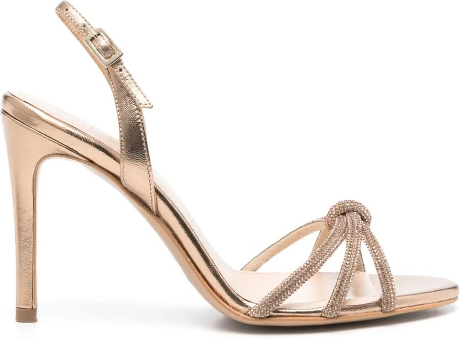 GINISSIMA 95 mm Daisy sandalen Goud