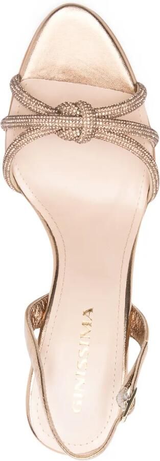 GINISSIMA 95 mm Daisy sandalen Goud - Foto 4