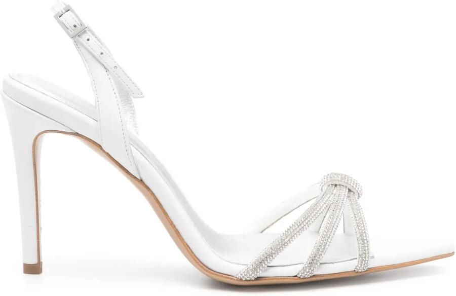 GINISSIMA 95 mm Daisy sandalen Wit