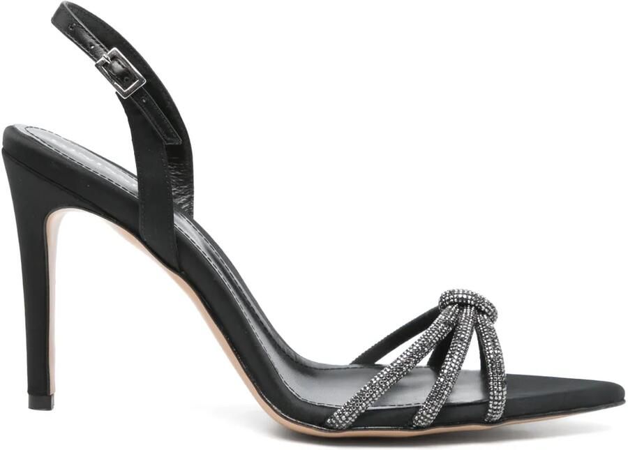 GINISSIMA 95 mm Daisy sandalen Zwart