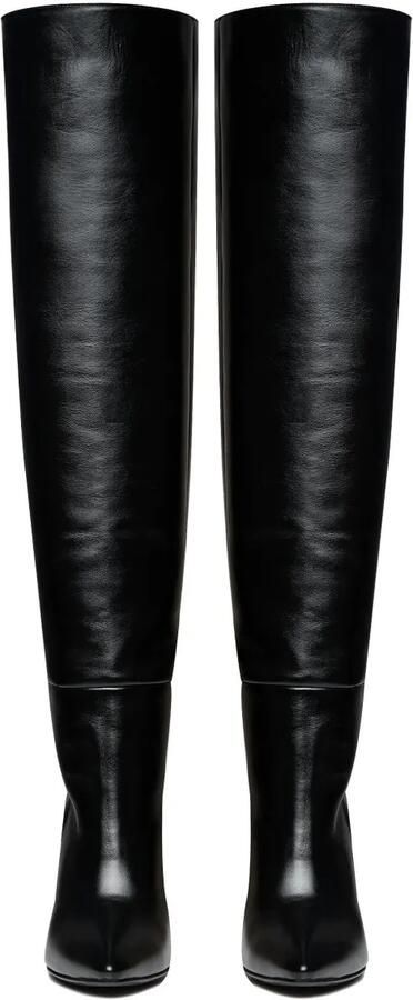 GINISSIMA 95 mm leren laarzen Zwart - Foto 4