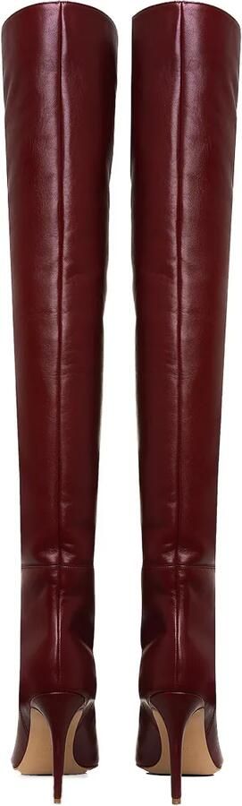 GINISSIMA 95 mm Milana overknee laarzen Rood