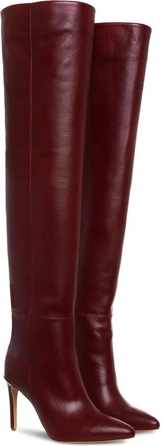 GINISSIMA 95 mm Milana overknee laarzen Rood - Foto 3