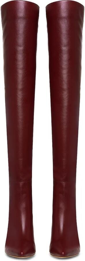 GINISSIMA 95 mm Milana overknee laarzen Rood - Foto 5