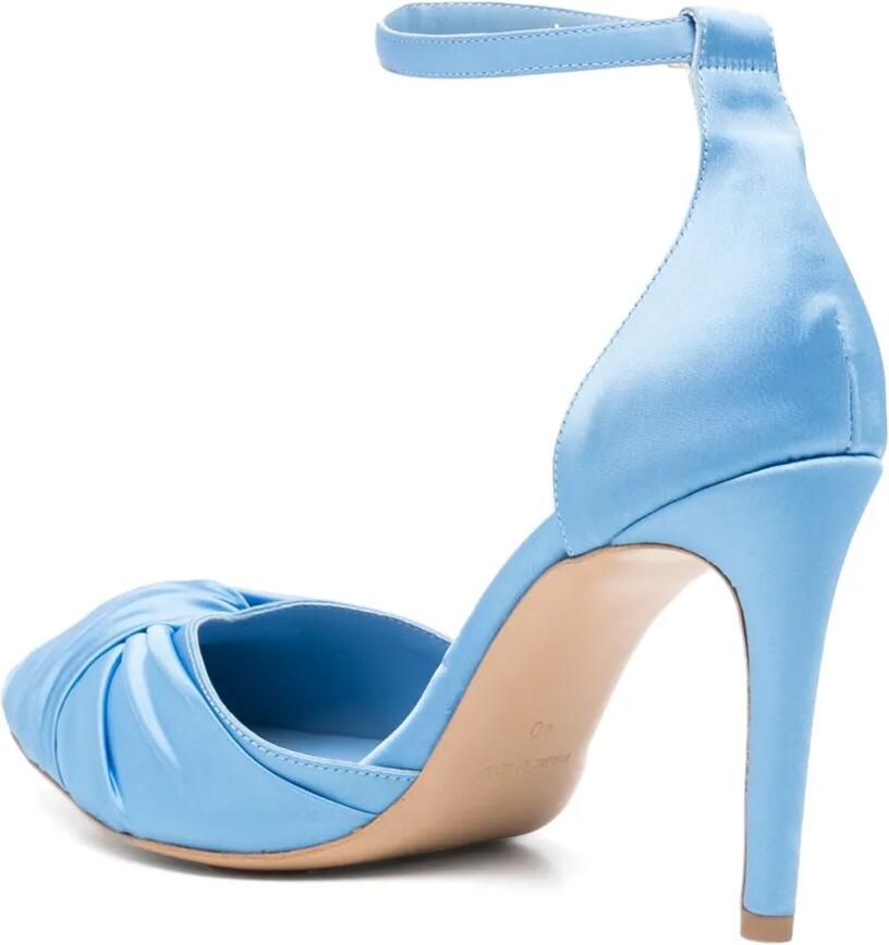 GINISSIMA 95 mm satijnen pumps Blauw - Foto 2