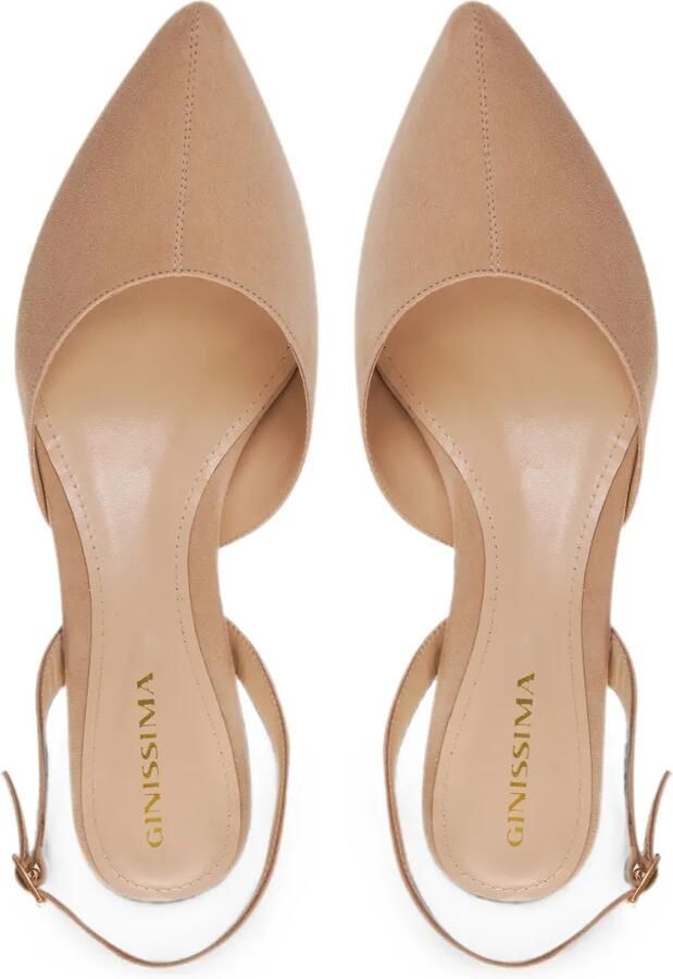 GINISSIMA Alice slingback pumps Beige - Foto 2